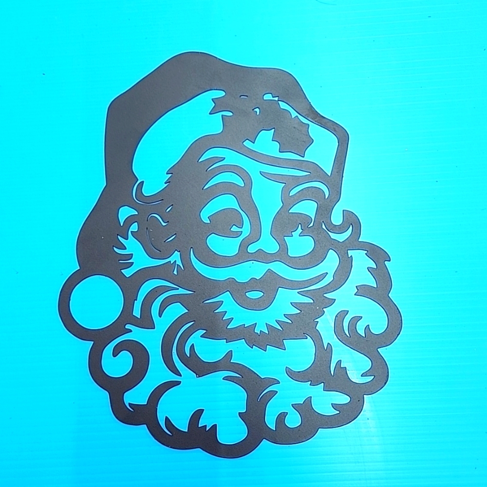 Metal Santa Claus art